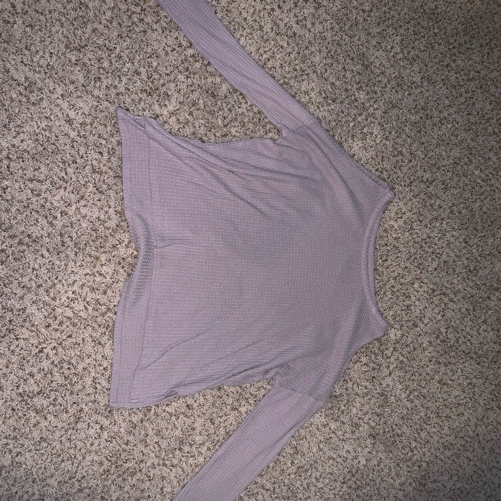 Lavender Shoulder Less Long Sleeve